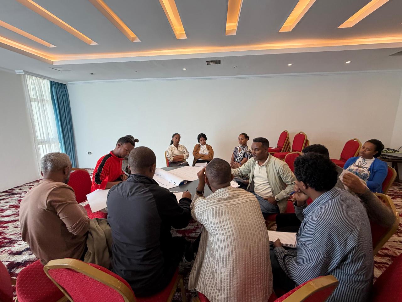 Data collectors training for the multisectoral immunization evaluation — TILET project photograph